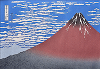 目から涼を感じる - 富嶽三十六景『凱風快晴』
